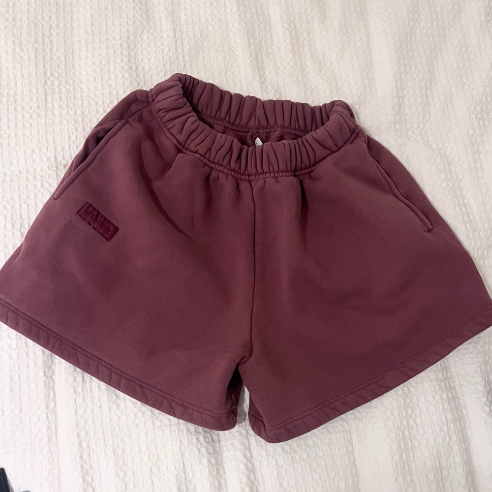 SET Active Women's Athletic Shorts - Burgundy